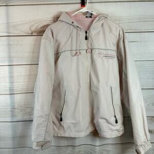 Pink Ketchikan Alaska Fleece Lining Hooded Jacket Size XS